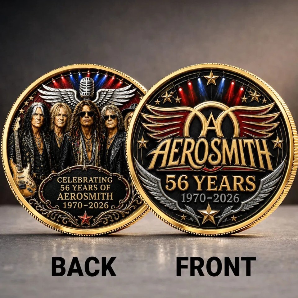 Aerosmith 56 Years Anniversary Commemorative Coin
