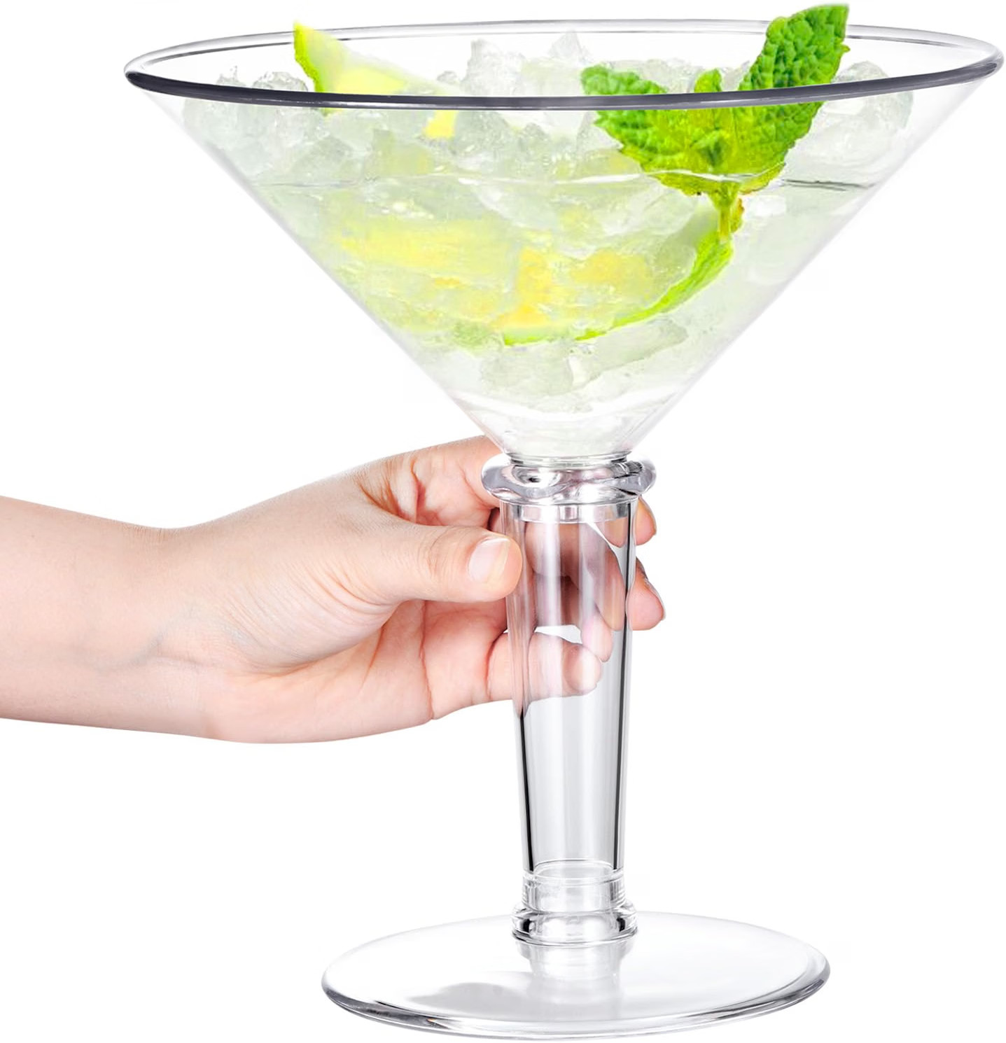 48Oz Giant Martini Glass Plastic Large Martini Glasses for Centerpieces Perfe...