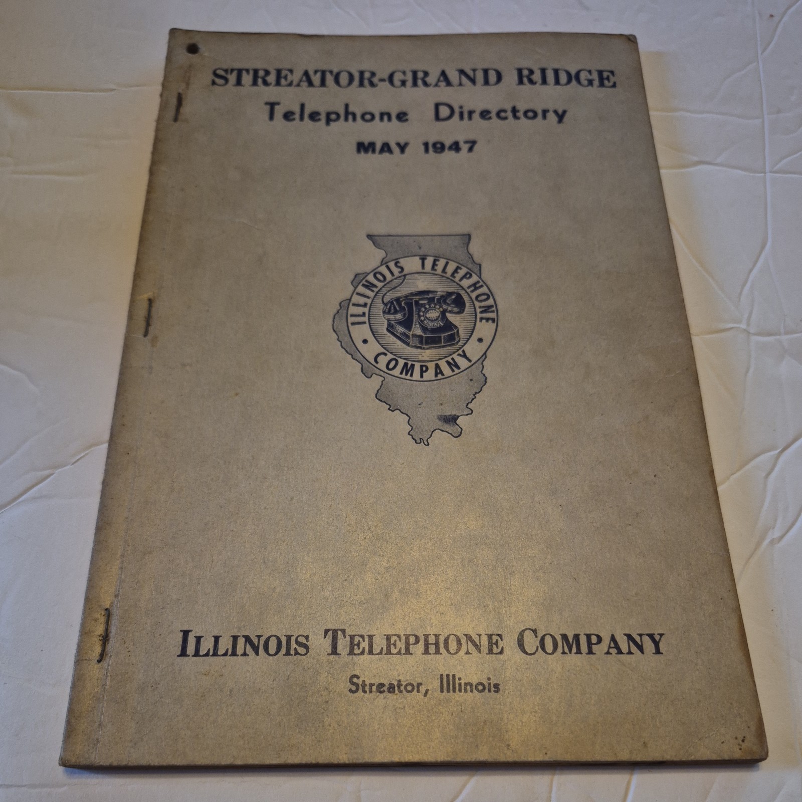 1947 May Streator Grand Ridge IL Illinois Telwphone Directory Phone Book