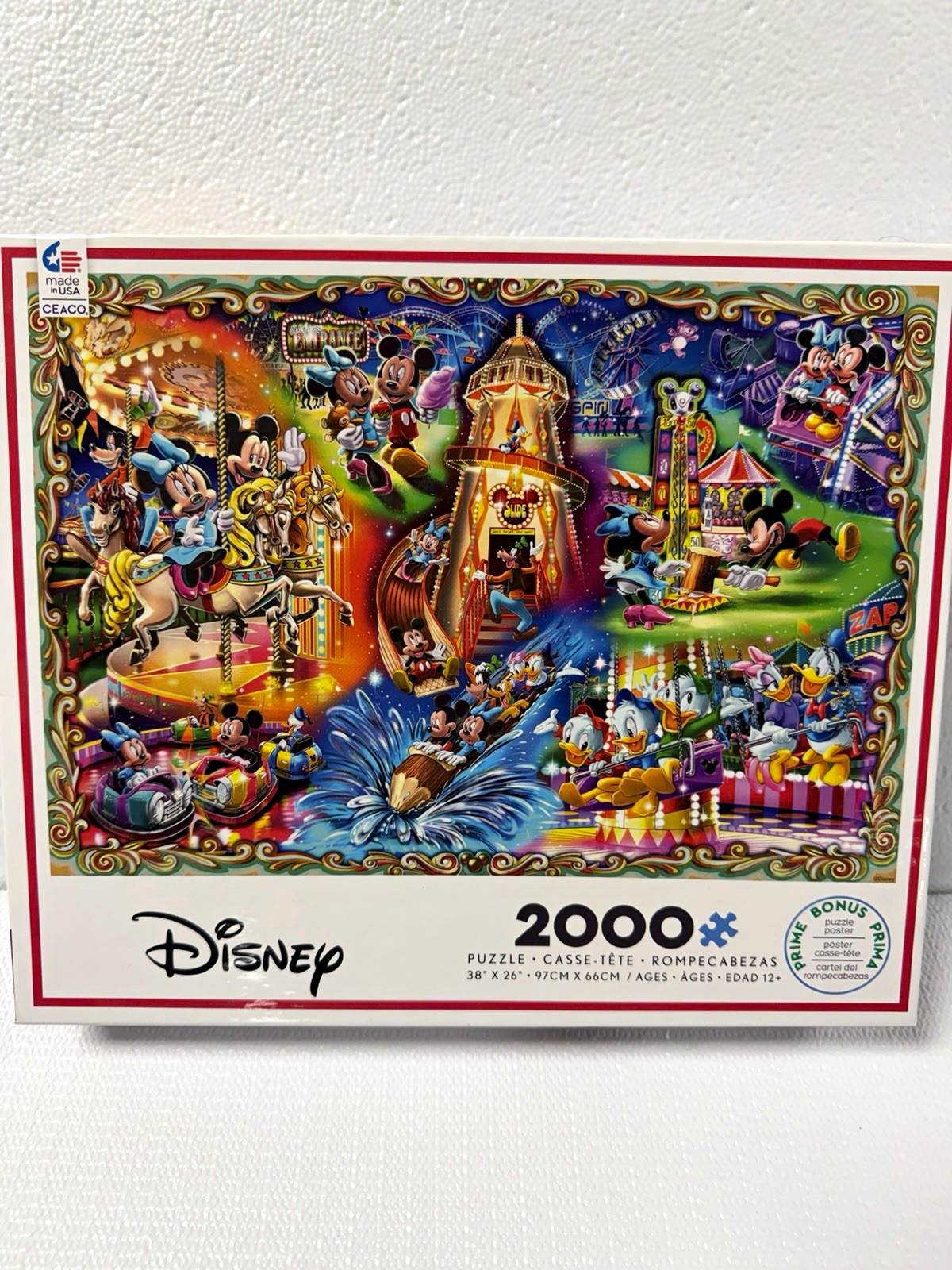 Ceaco Disney 2000 Piece Interlocking Jigsaw Puzzle 43501 2020 Edition