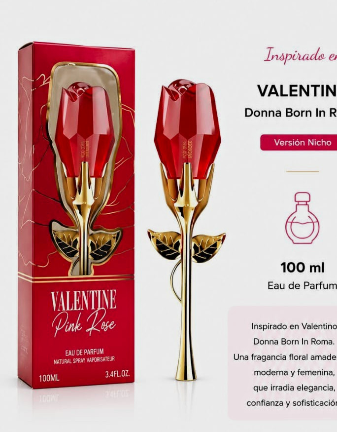 Gretic@ Store Valentine Pink Rose Eau de Parfum Spray 100 ml Regular Size