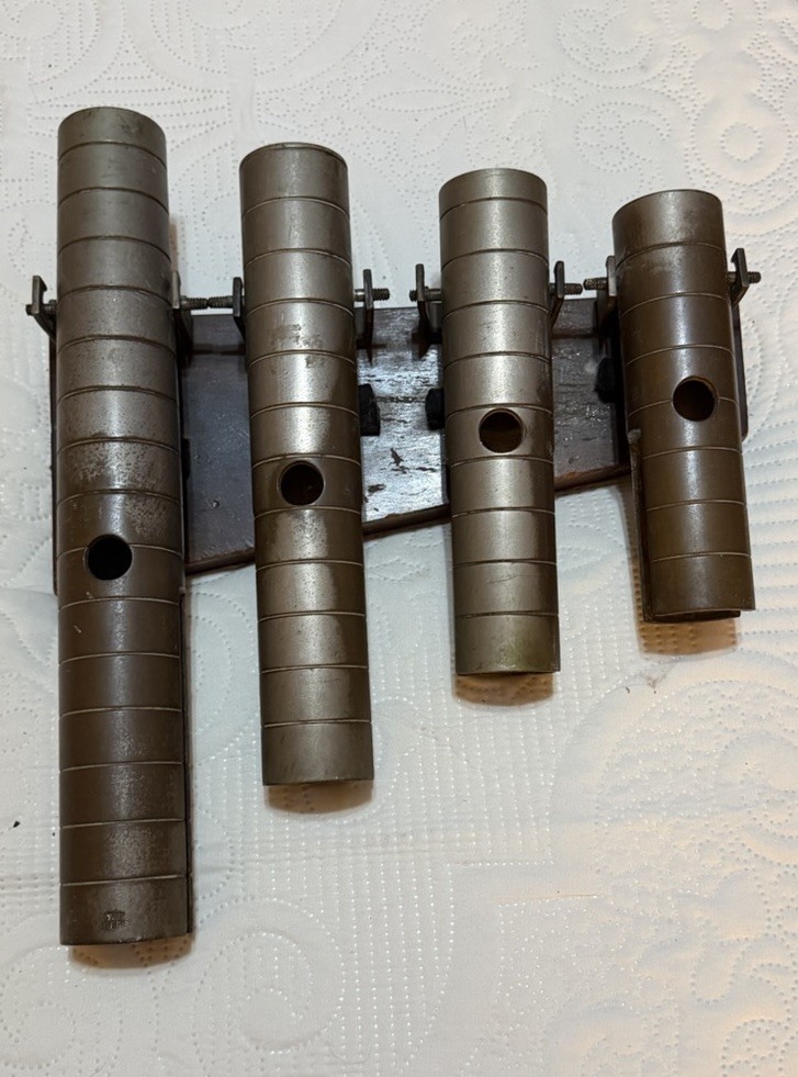 Antique J.C. Deagan Chicago Organ Shaker Chimes 4 Tube Percussion Instrument