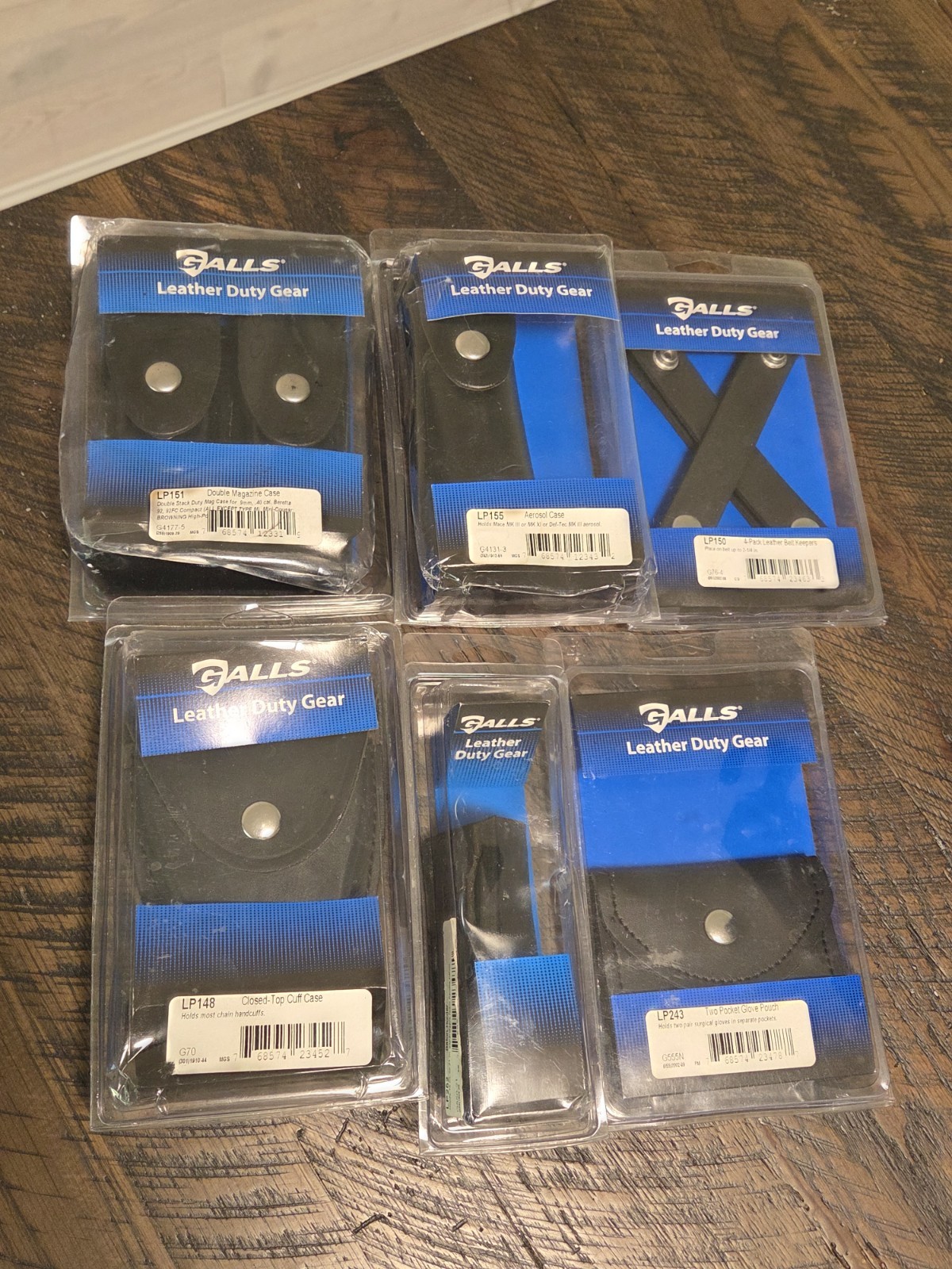 New Galls Leather Duty Gear Utility Belt Gear Police Security Guard Lot Of 6 New Galls Leather Duty Gear Utility Belt Gear Police Security Guard Lot Of 6