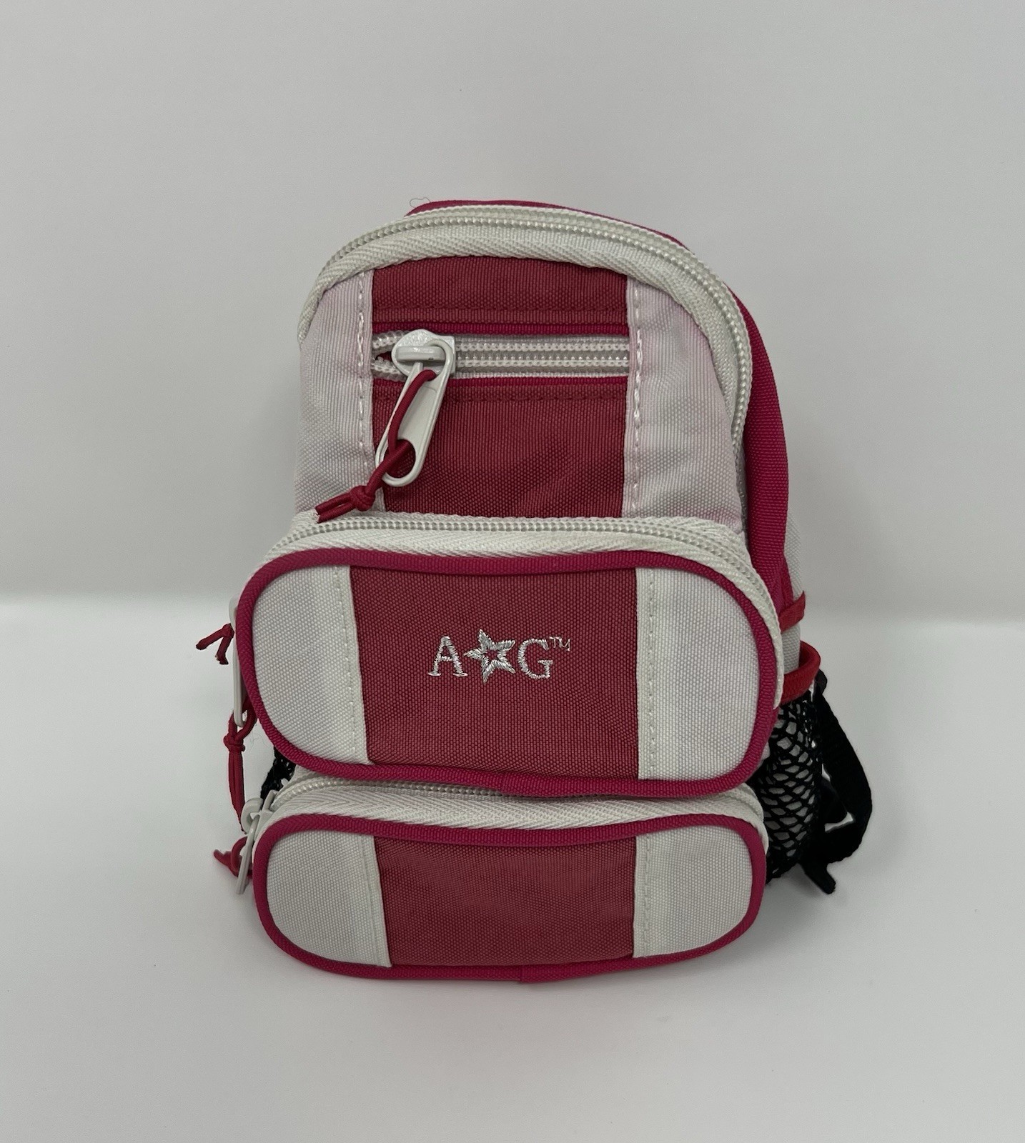 Retired American Girl Doll Pink and White Backpack For Doll Retired American Girl Doll Pink and White Backpack For Doll