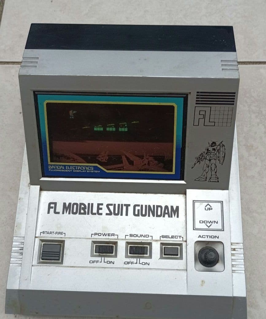 Bandai FL Mobile Suit Gundam LSI Tabletop Electronic Game Tested Sound Japan