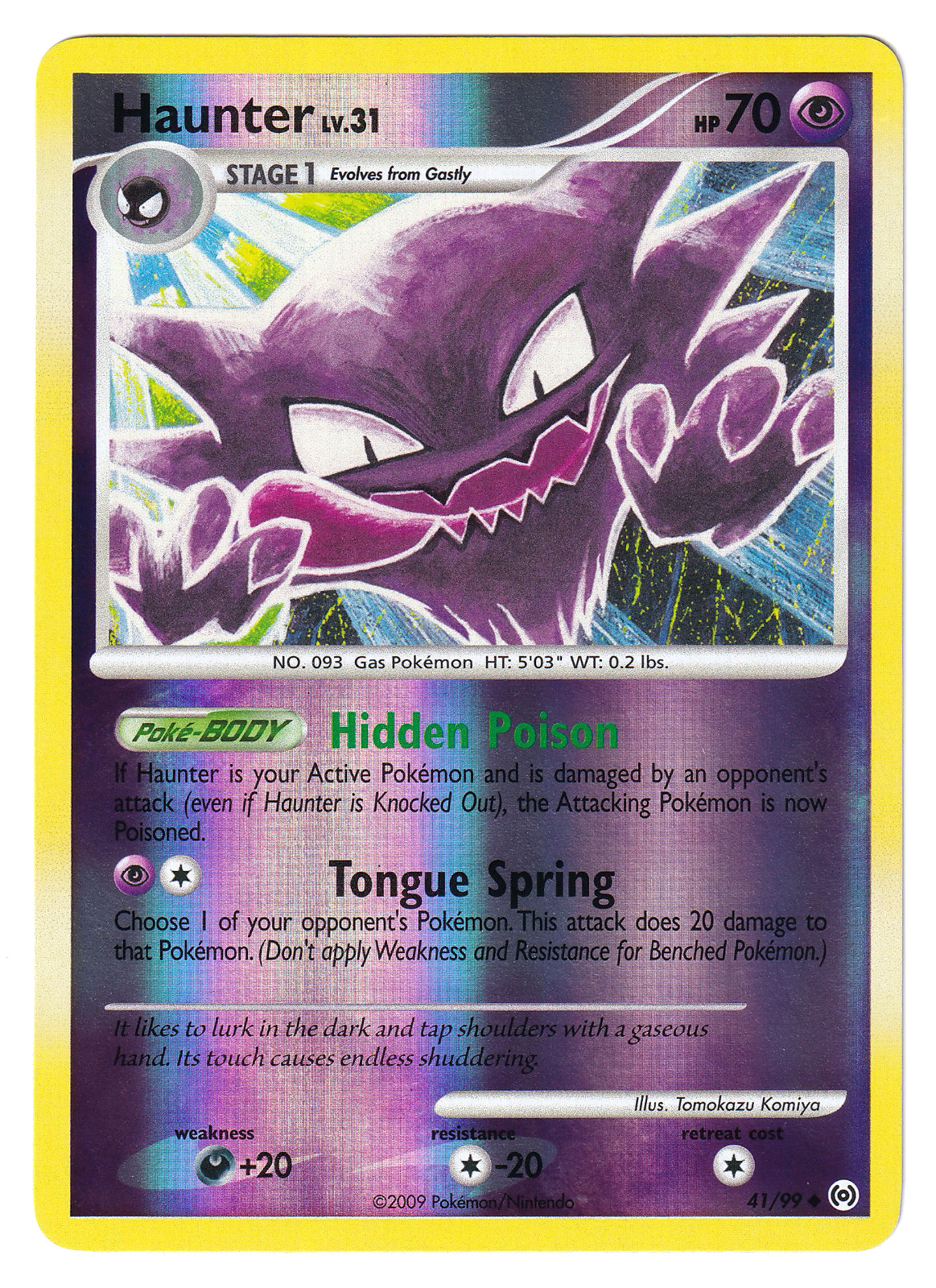 NM+ REVERSE HOLO Haunter 41/99 - Pokemon Arceus
