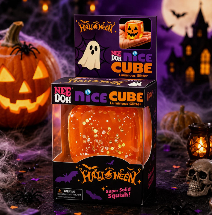 Nee-Doh-Halloween Nice Cube , Spooky Squish Schyling Halloween Squishy