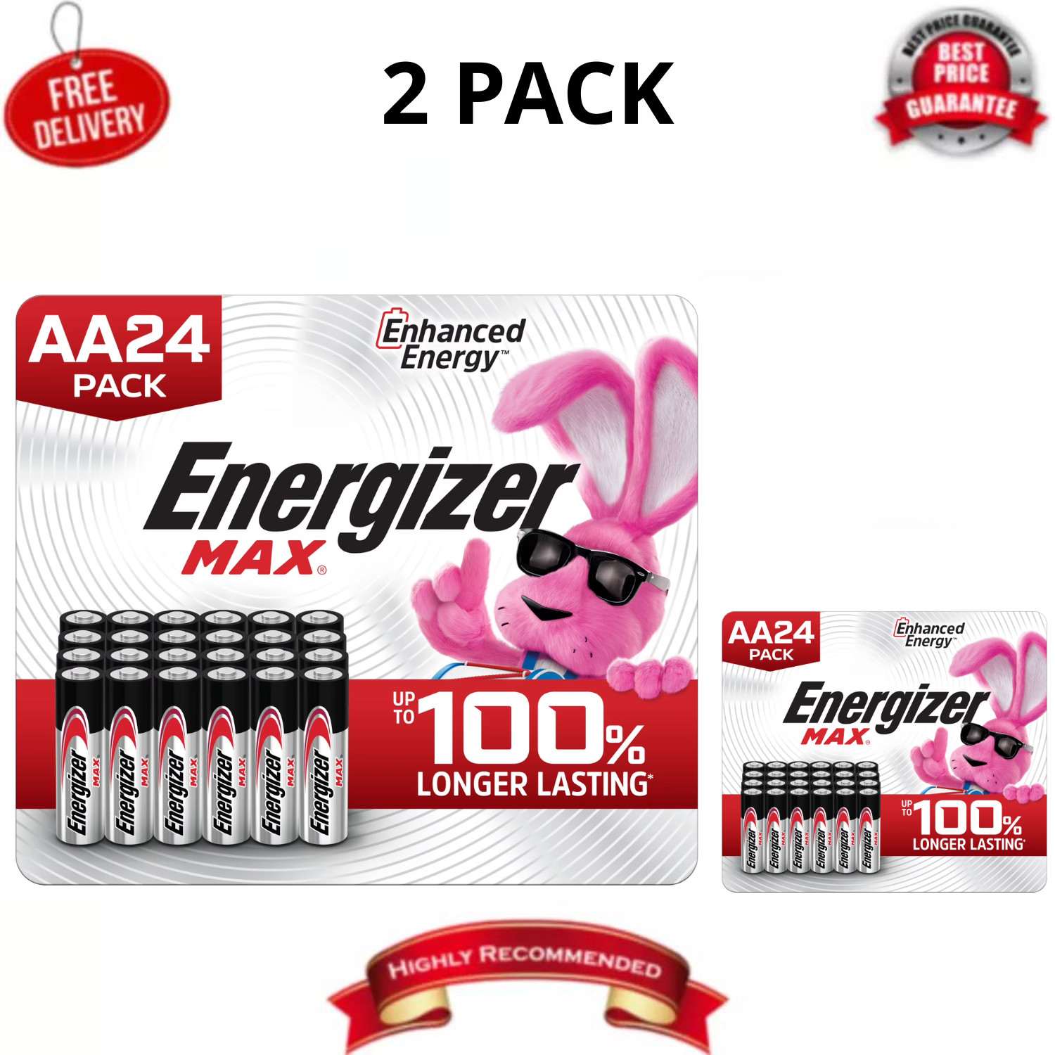 Energizer MAX AA Batteries (48 Pack), Double A Alkaline Batteries