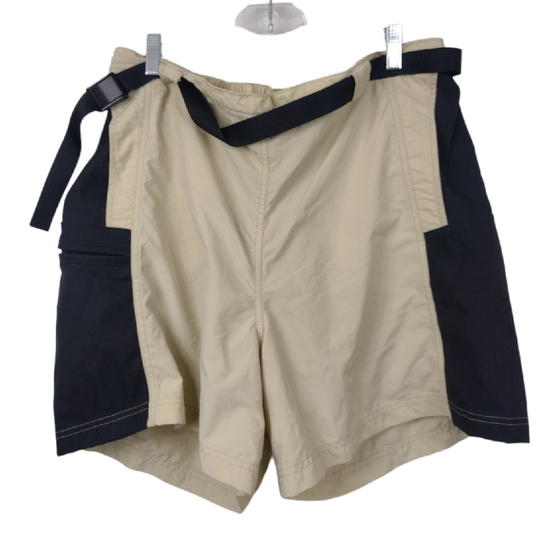 Women's LL Bean Belted Comfort Cycling Light Brown Shorts XL