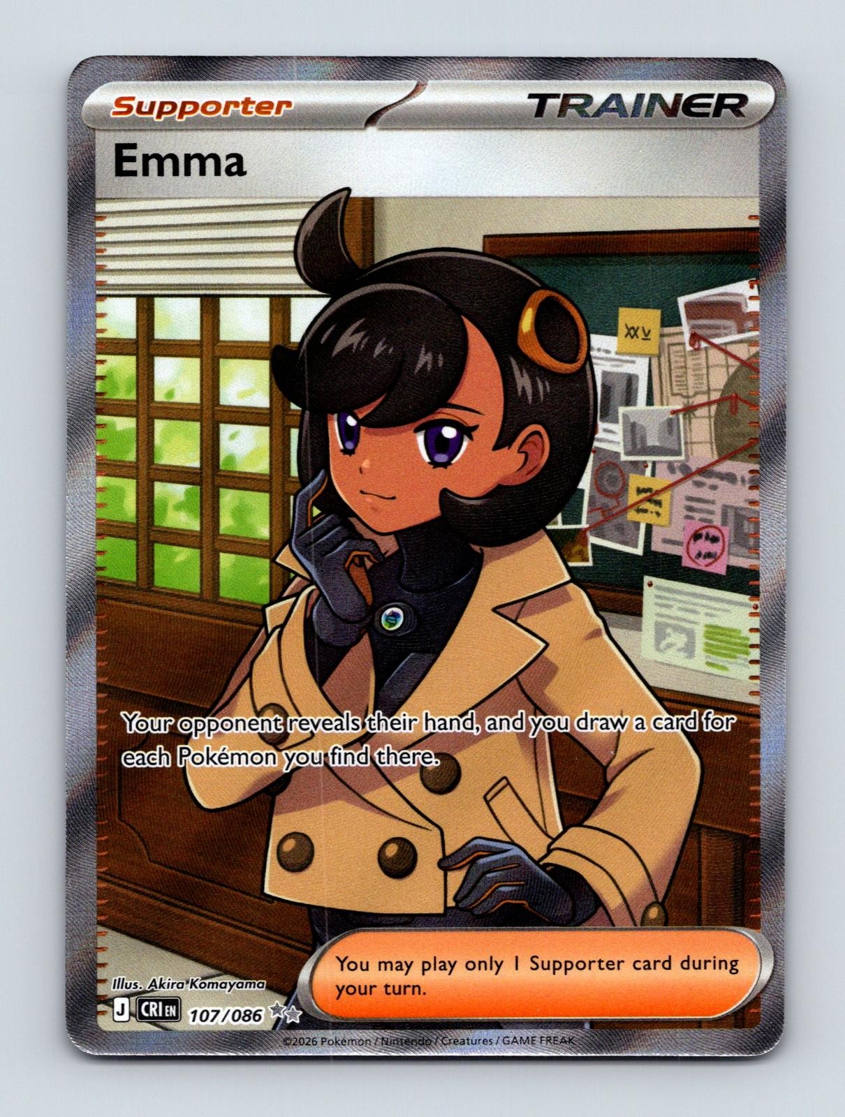 Emma 107/086 Ultra Rare Chaos Rising Pokemon Holo Near Mint