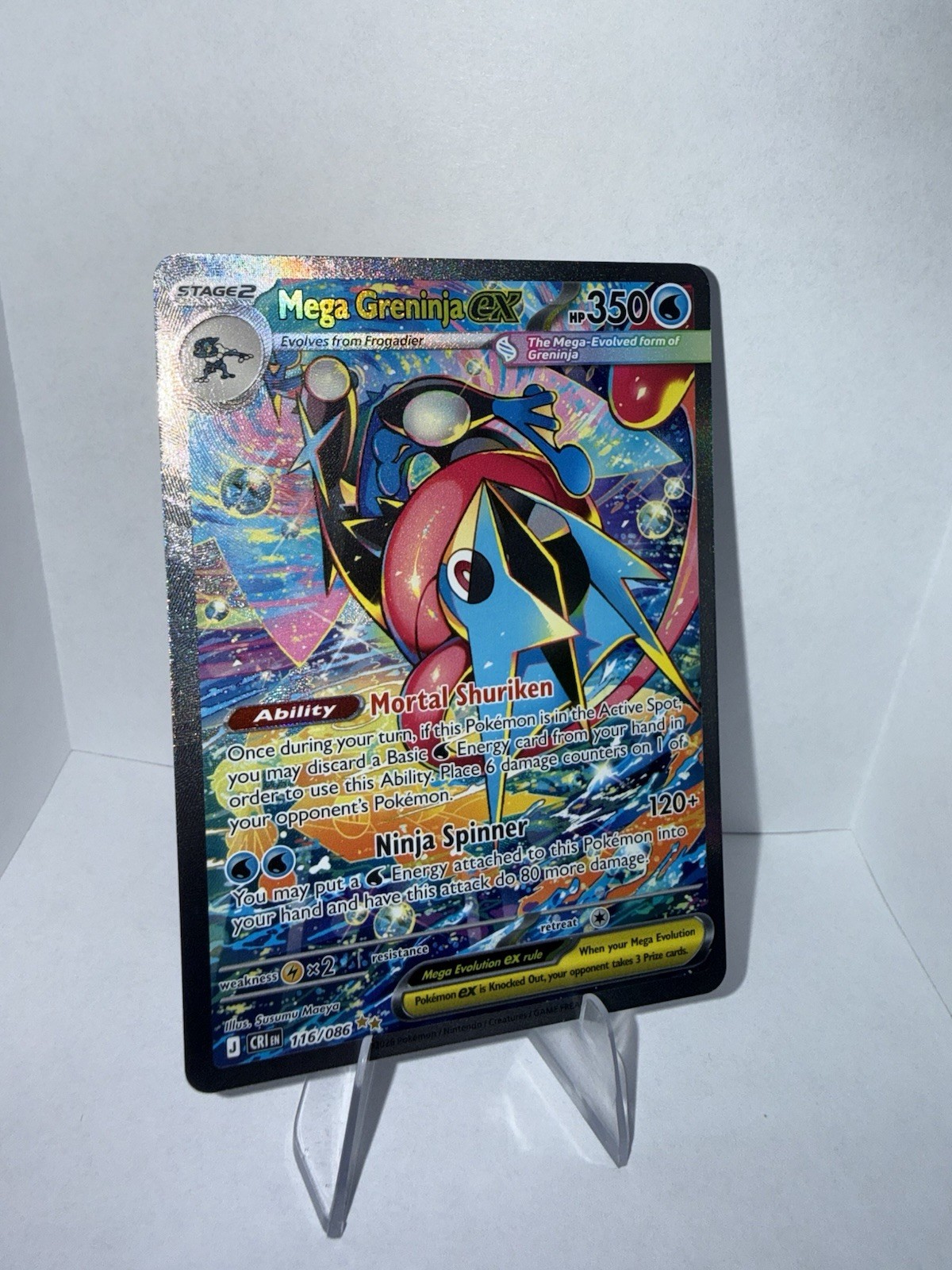 Pokemon Mega Greninja EX 116/086 UR Holo
