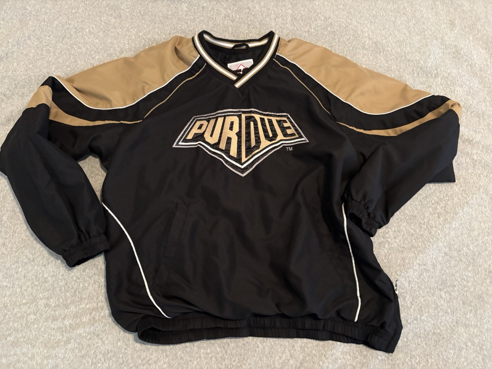 Vintage 58 Sports Purdue Boilermakers Football  Pullover Jacket Mens Medium