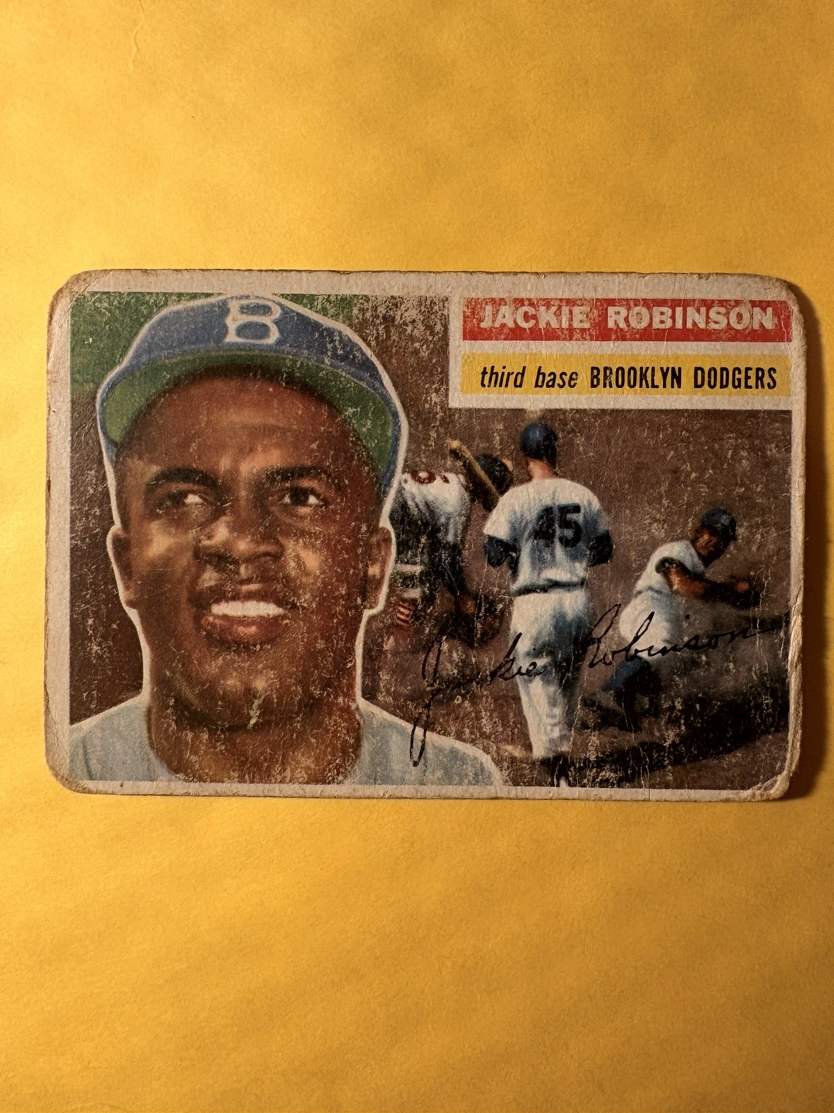 1956 Topps  Jackie Robinson LOW GRADE (crease) See Notes* 