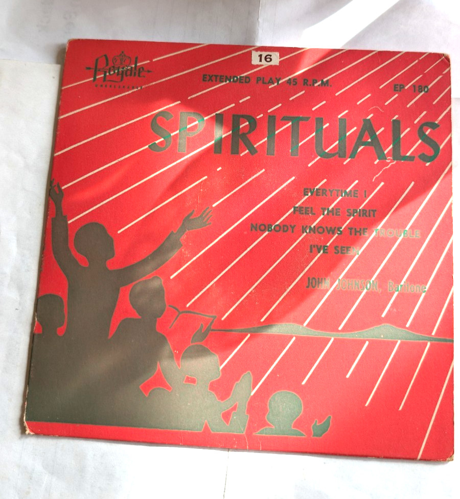 vintage Royale 45 RPM Spirituals red vinyl picture sleeve 