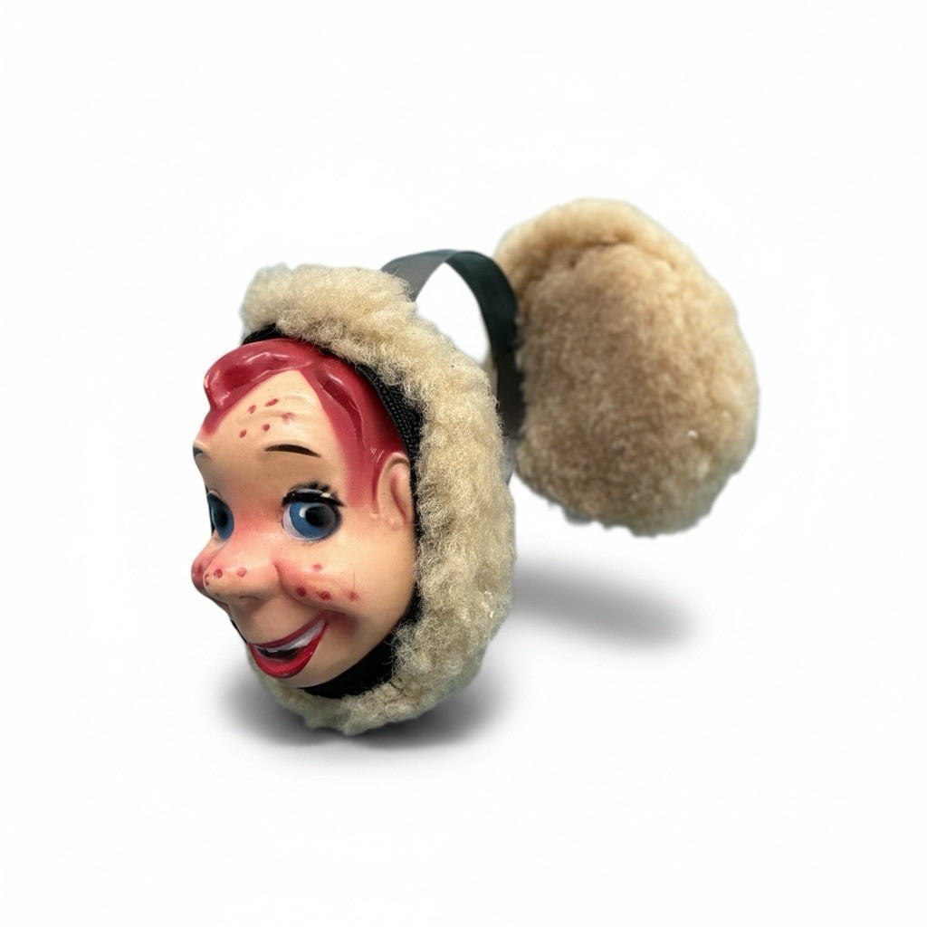 Vintage Howdy Doody Memorabilia Earmuffs 1950s