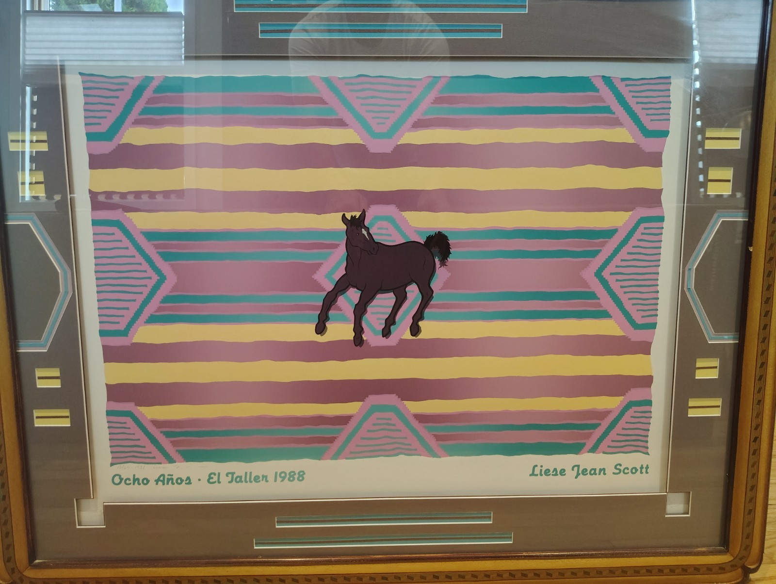 LIESE JEAN SCOTT SERIGRAPH 1988 SIGNED NUMBERED OCHO ANOS EL TALLER AMADO PENA