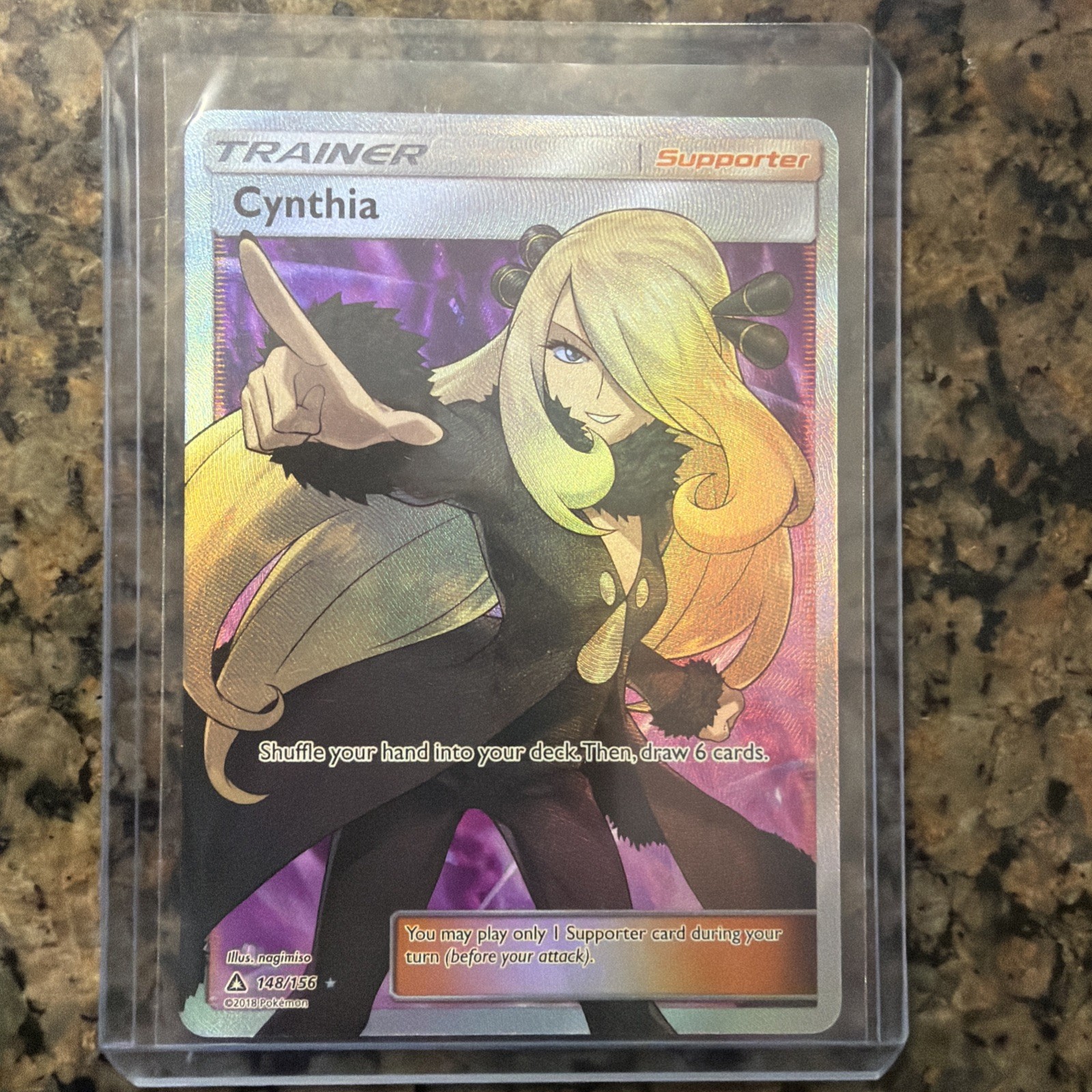 Cynthia 148/156 Full Art Ultra Prism Ultra Rare Pokemon TCG