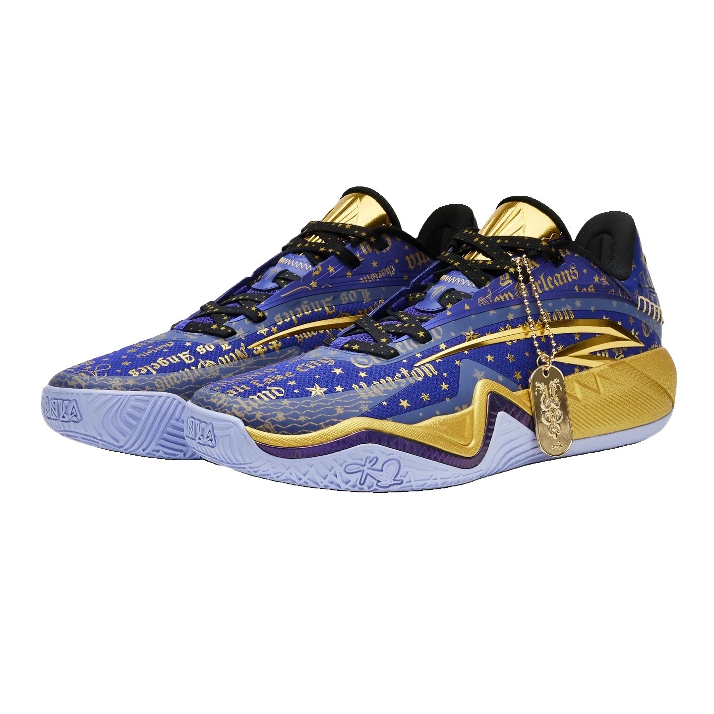 Men’s ANTA KAI 3 Kyrie Irving KAI Mentality Purple Gold Sneakers New