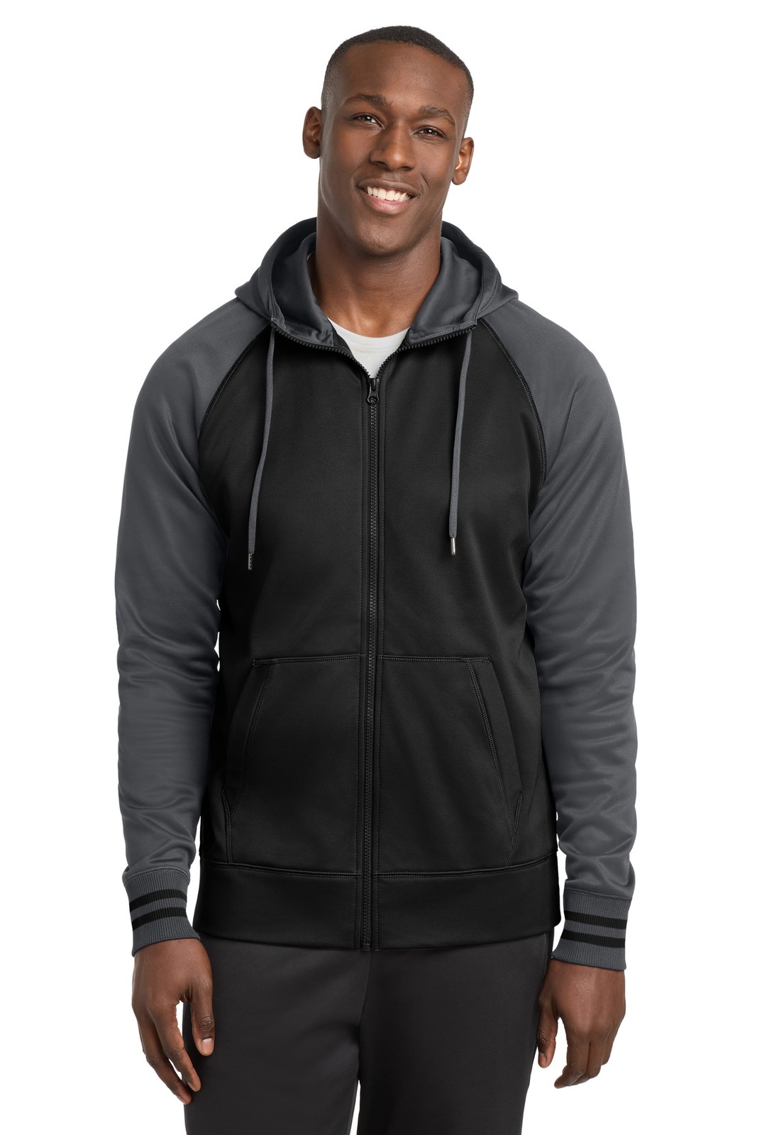 Sport-Tek Sport-Wick Varsity Fleece Full-Zip Hooded Jacket ST236 Sport-Tek Sport-Wick Varsity Fleece Full-Zip Hooded Jacket ST236