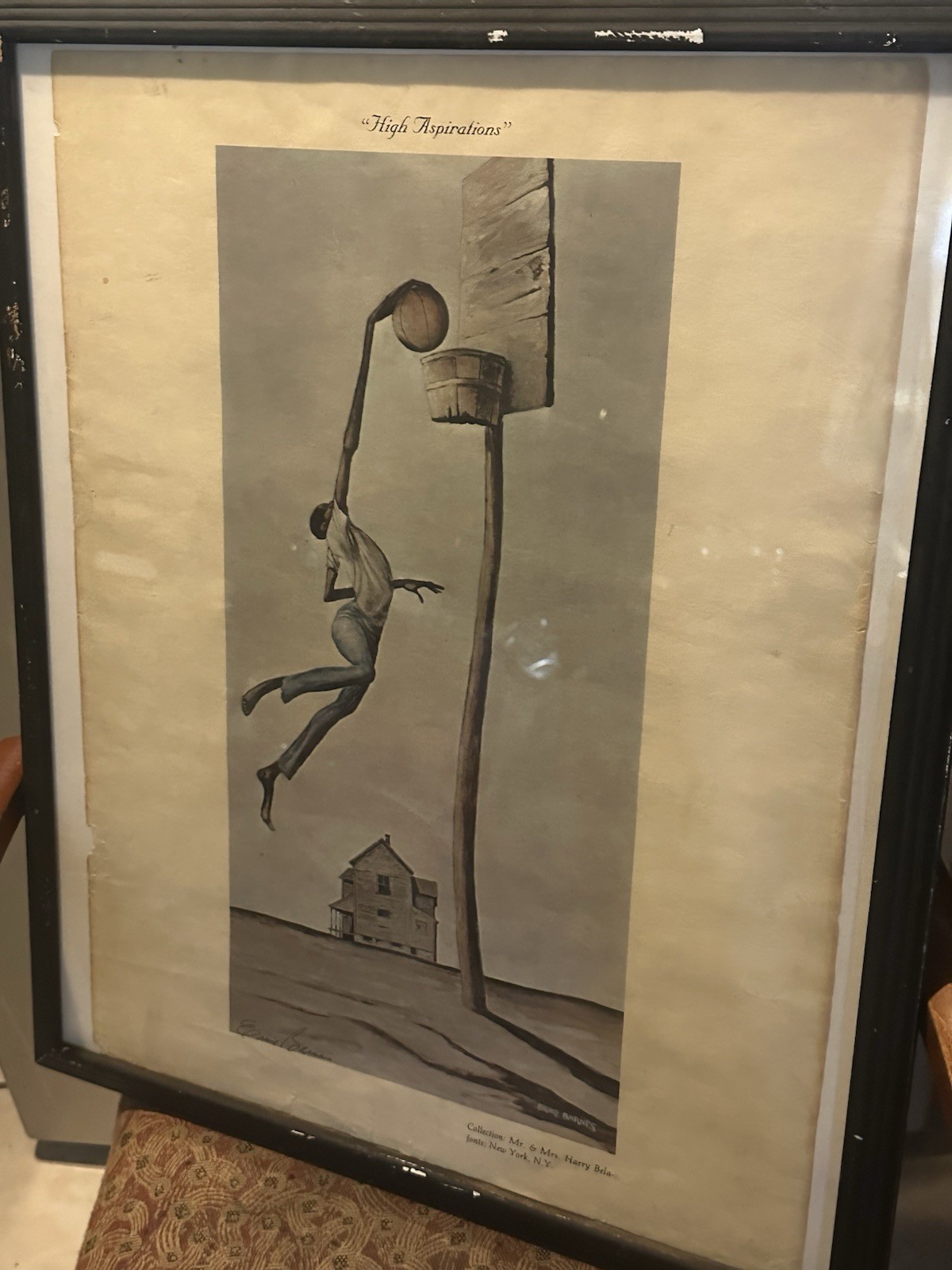 Ernie Barnes “High Aspirations” signed print / Lithograph