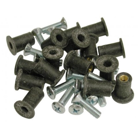 1968-1969 Corvette Mounting Kit Side Louver-32 Pieces