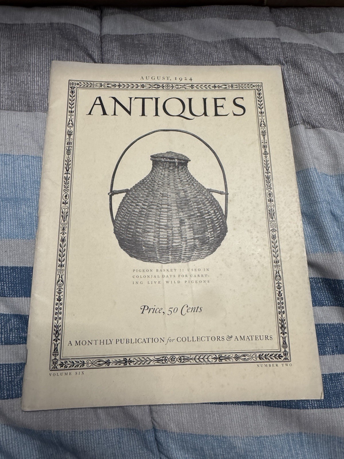Lot 6 Antique ANTIQUES Magazines 1924 1926 Vintage Collectors Art Americana