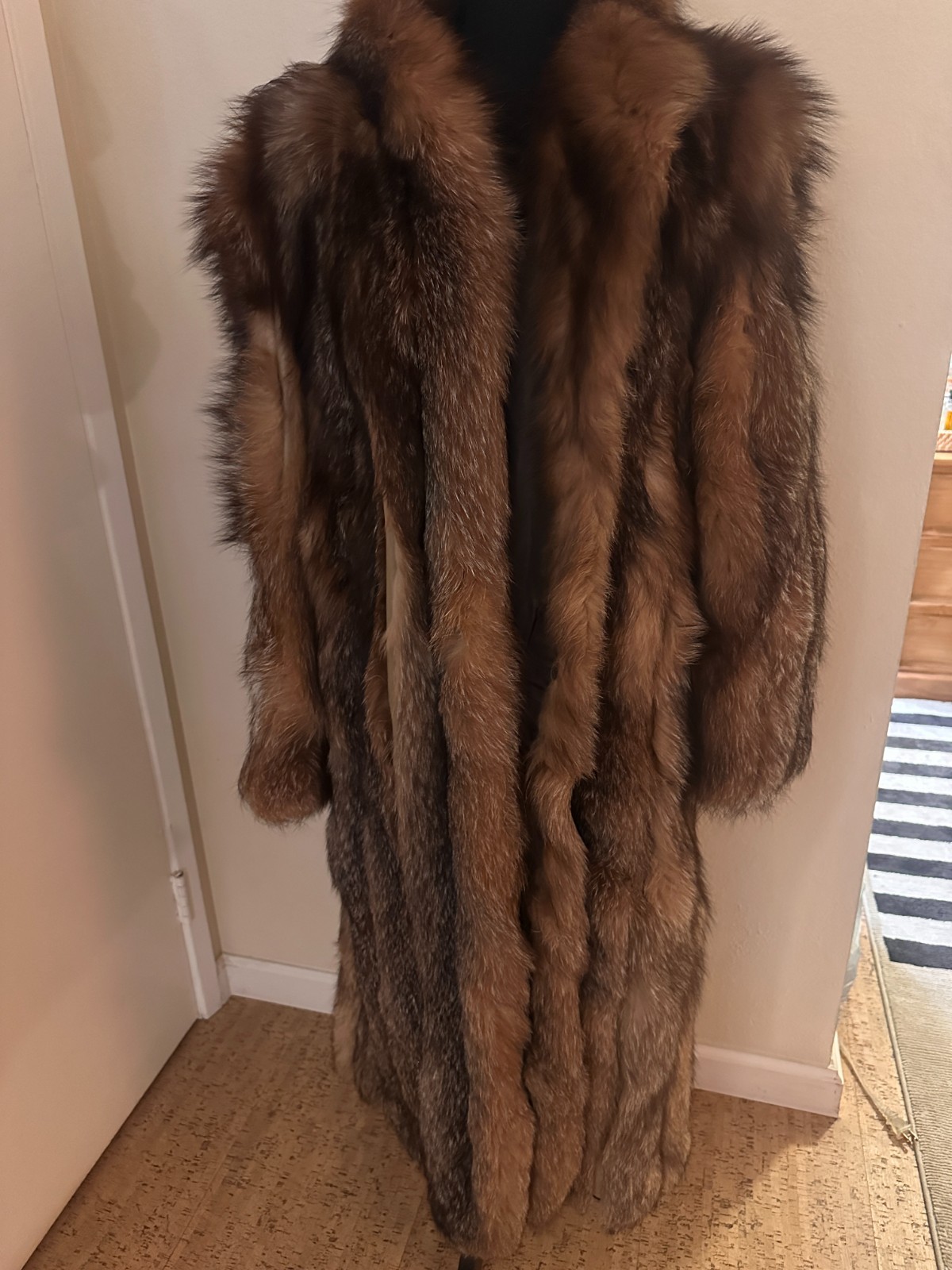 Vintage SAGA FOX Genuine Fox Fur Full-Length Coat