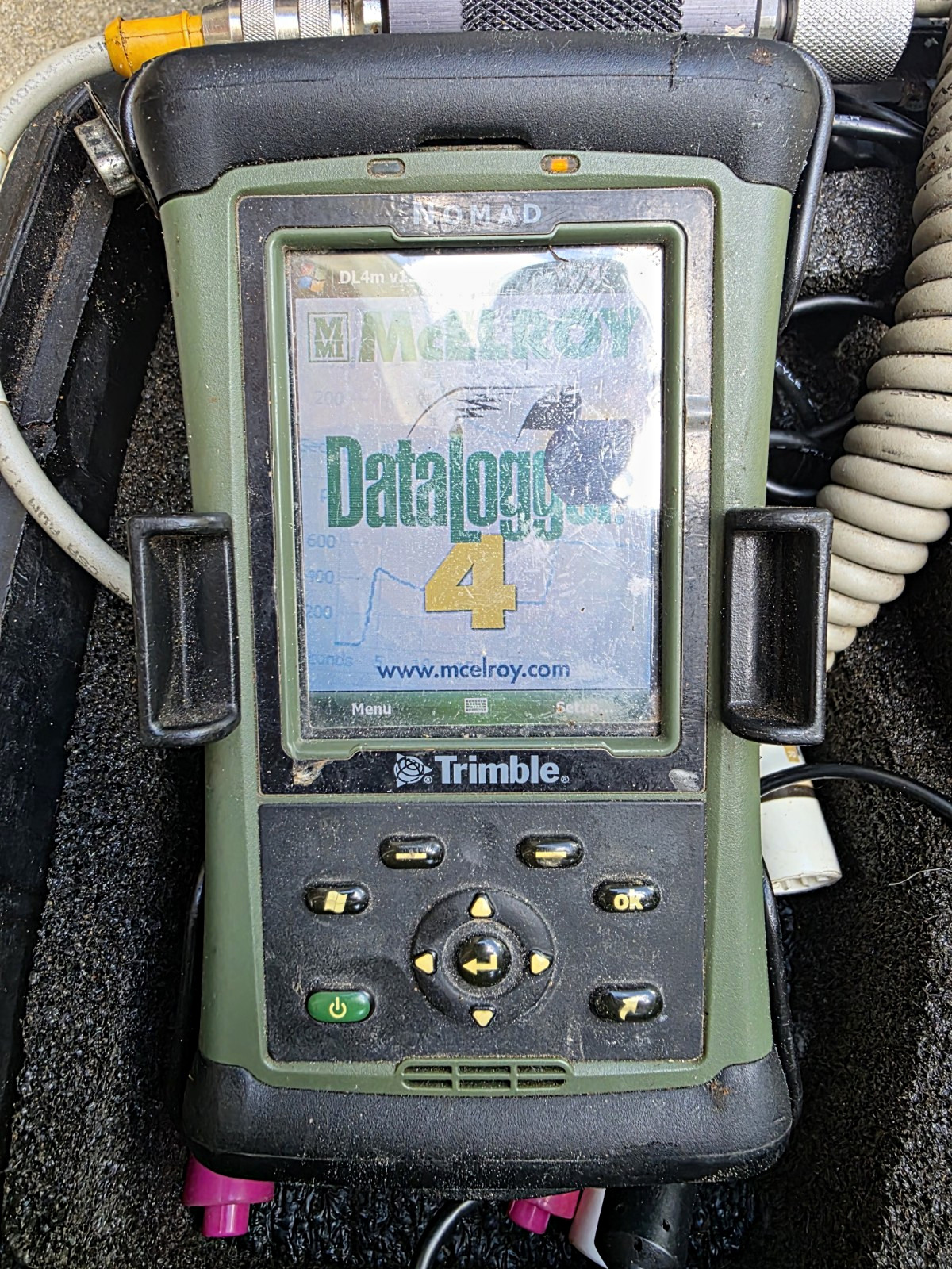 McElroy DataLogger 4 Pressure Data Logger USB 1-Channel W/ MDL4-0350 Transducer