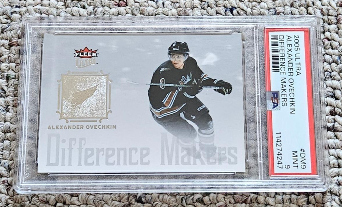 Alex Ovechkin 2005 Fleer Ultra Difference Makers Rookie Graded PSA 9 Mint