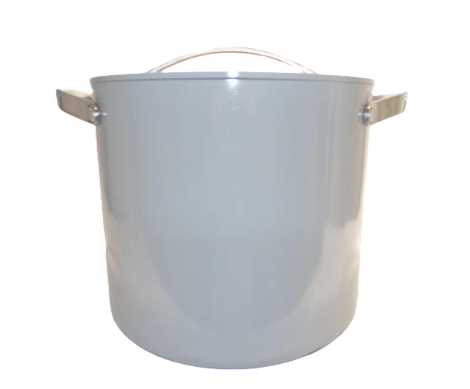 Caraway Ceramic Non-Stick Dutch Oven Stock Pot 12 Qt Gray Grey With Lid