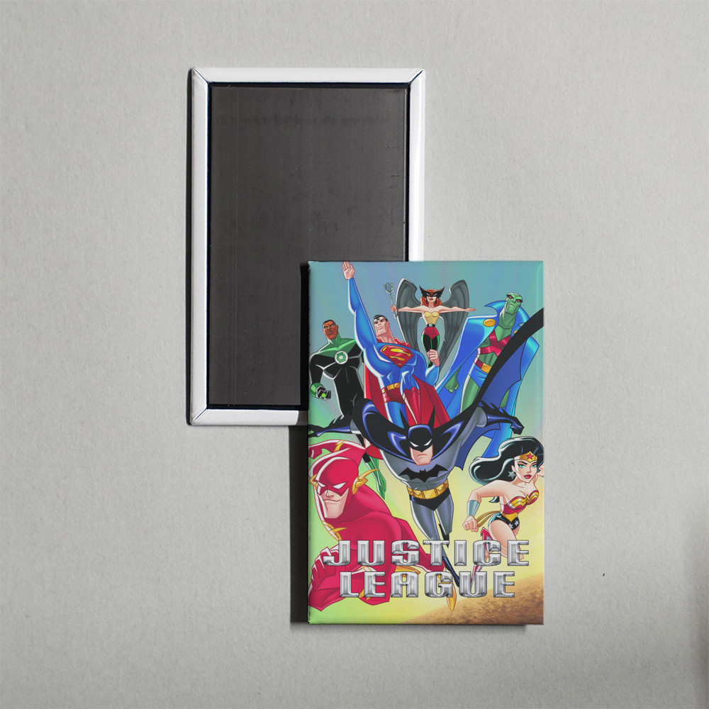 Justice League Mini TV Show Poster Fridge Locker Magnet Justice League Mini TV Show Poster Fridge Locker Magnet
