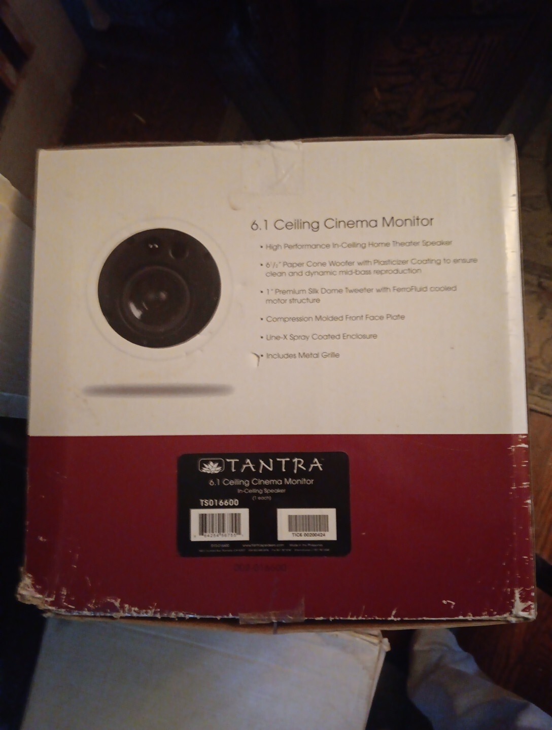 SpeakerCraft Tantra 6.1 Ceiling Cinema Monitor 1pc Speaker New in Box. Have 2 SpeakerCraft Tantra 6.1 Ceiling Cinema Monitor 1pc Speaker New in Box. Have 2