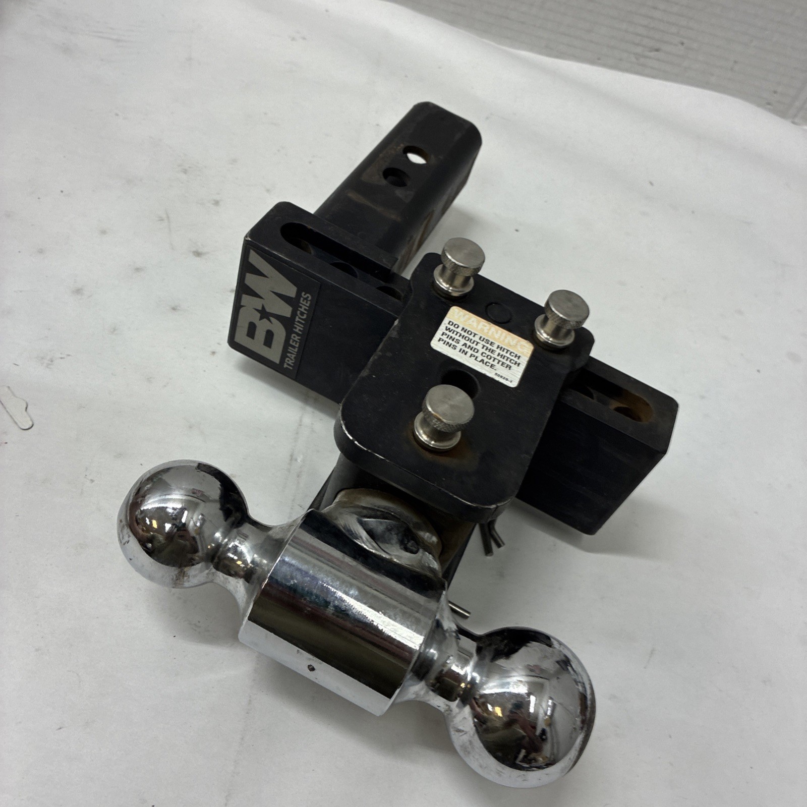 B&W Trailer Hitches Tow & Stow Adjustable Trailer Hitch Ball Mount -
