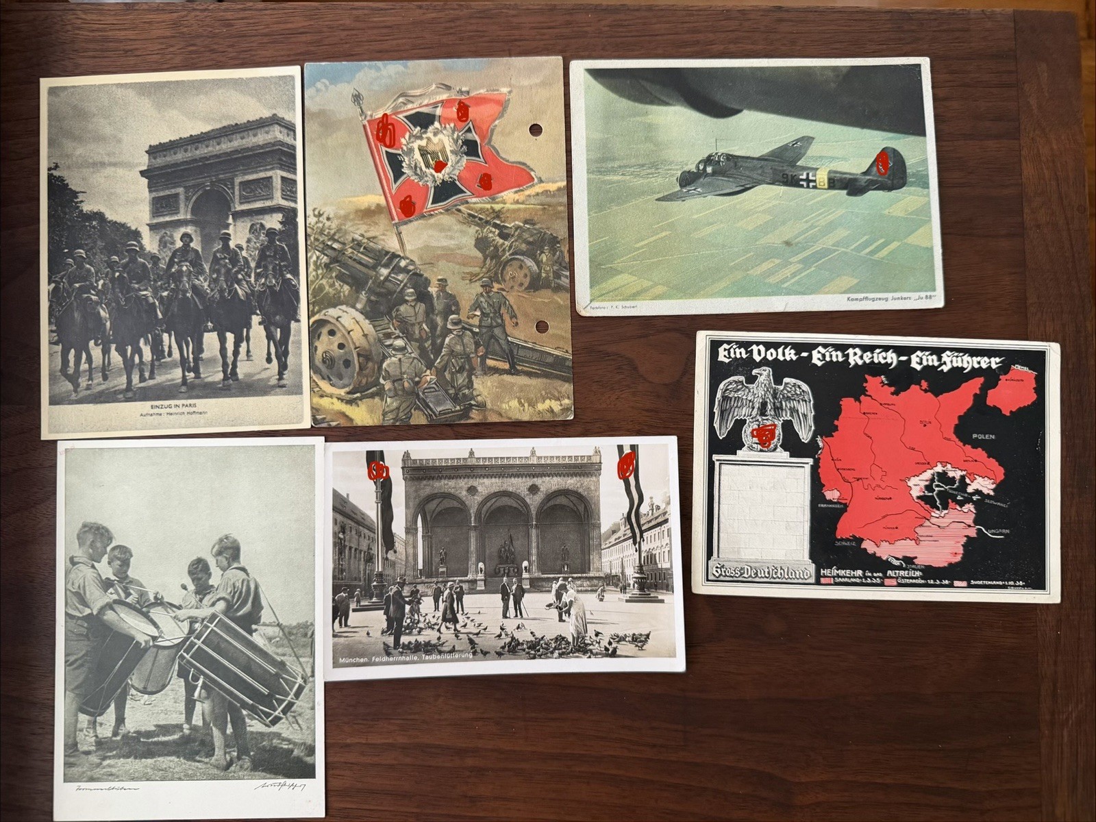 Authentic WW2 German Post Card Grouping