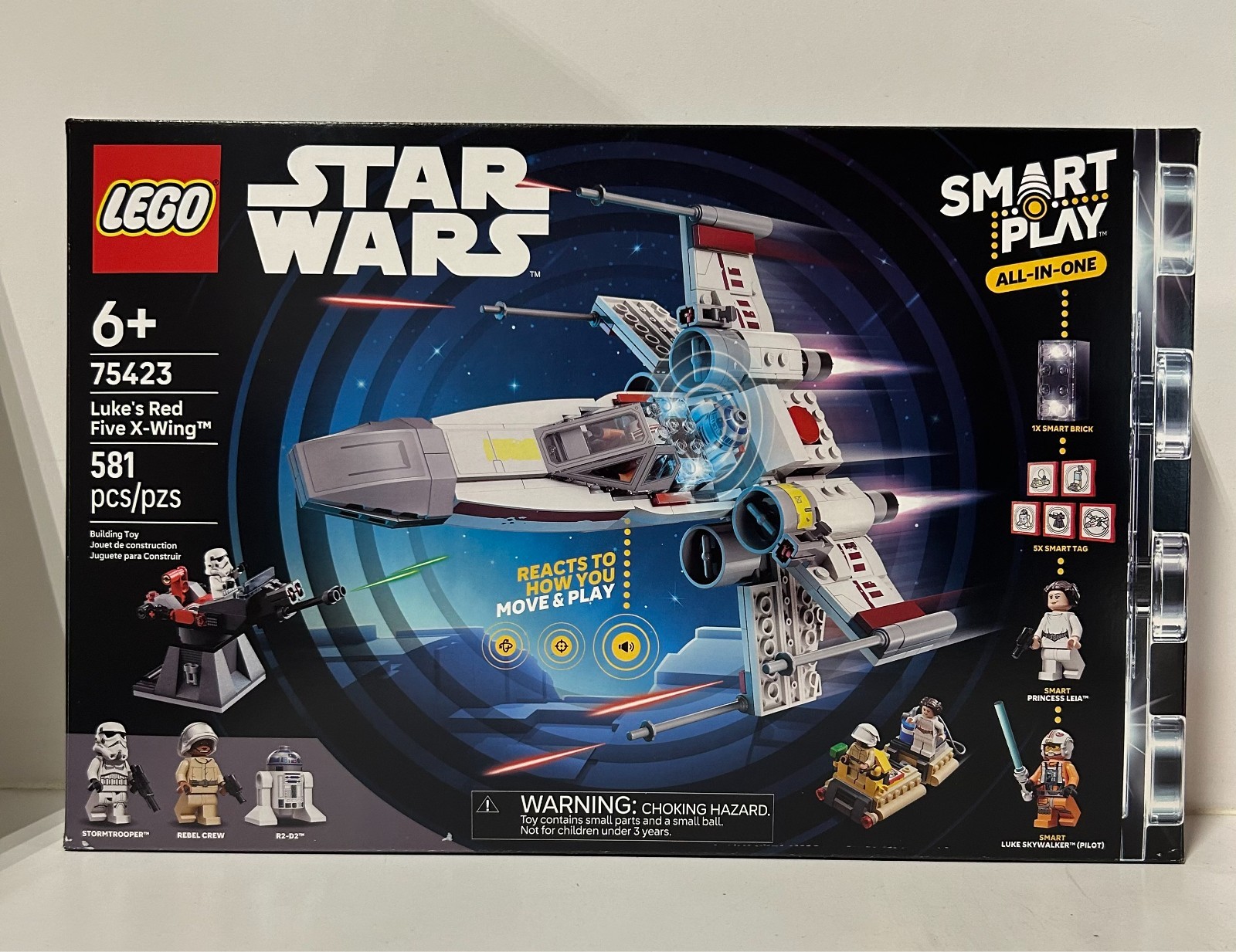 LEGO Star Wars Luke\'s Red Five X-Wing 75423 SMART Play Interactive 581 pcs LEGO Star Wars Luke\'s Red Five X-Wing 75423 SMART Play Interactive 581 pcs
