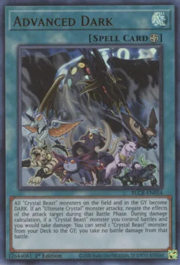 Advanced Dark - BLCR-EN054 - Ultra Rare - 1st Edition Near Mint