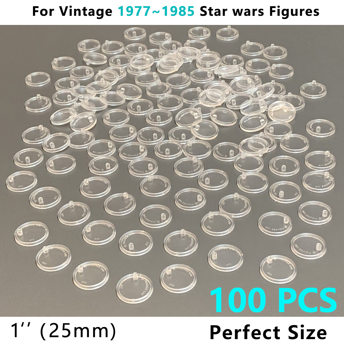 100X STAR WARS Action Figure Display Stand Base For VINTAGE 1977~1985 Figure #P