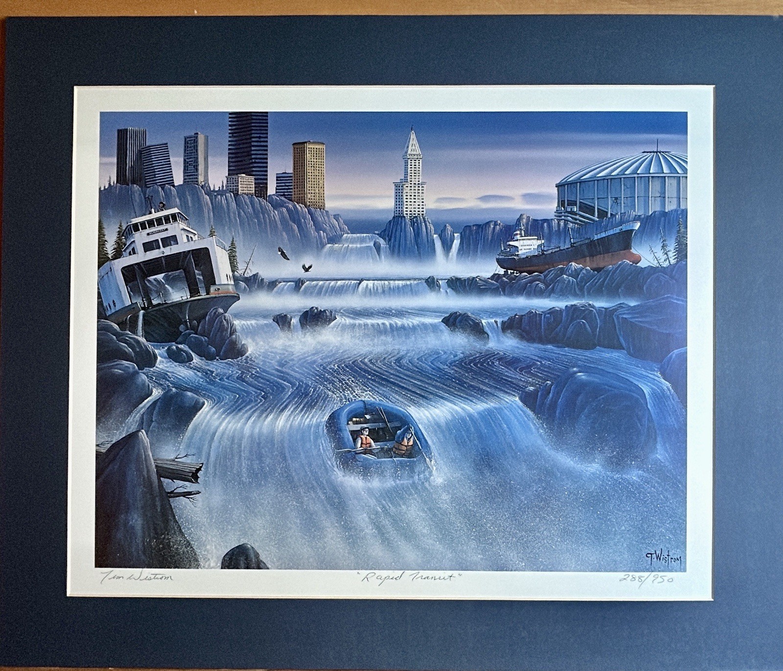 TIM WISTROM SIGNED LIMITED EDITION PRINT - “ A RAPID TRANSIT “ #288/950
