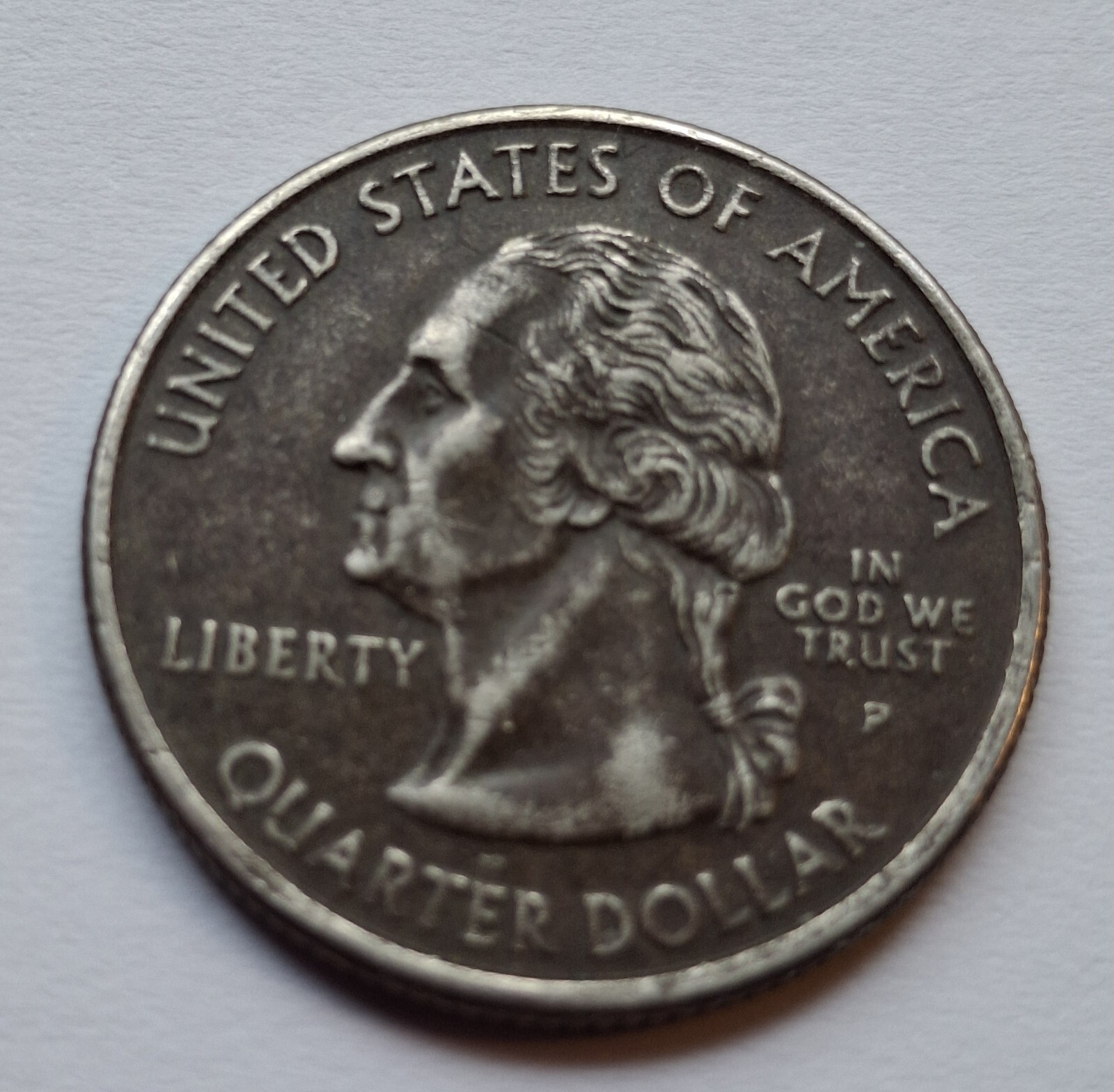 2001 P NEW YORK STATE  Blackened Quarter  Improper Anneal, Sintered Crack, Cud 