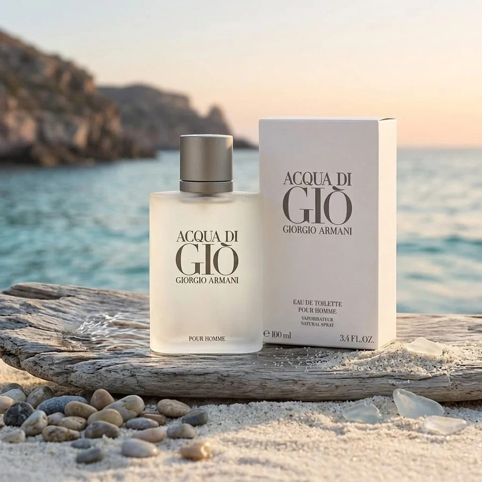Giorgio Armani Acqua Di Gio 3.4 oz Men\'s Eau de Toilette Spray New & Sealed NEW