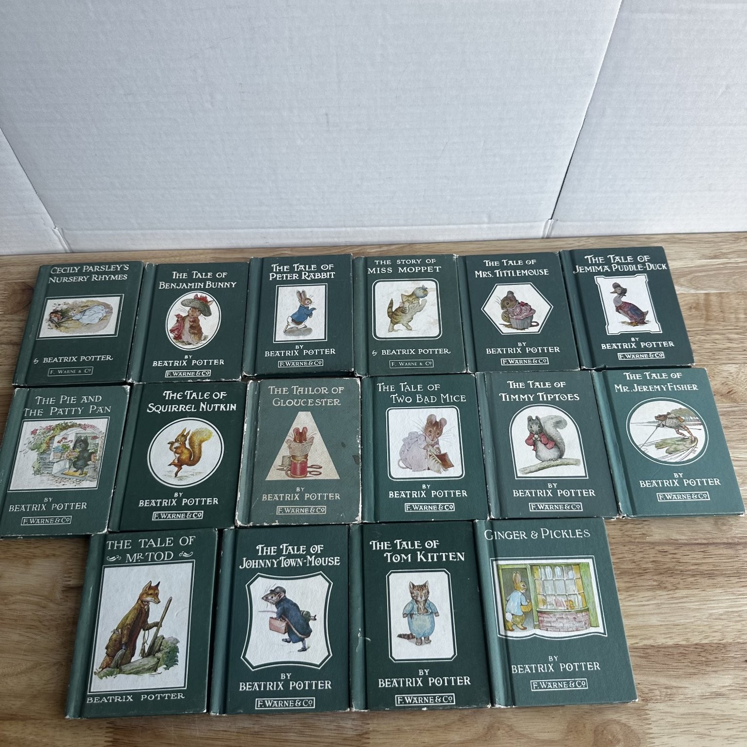 Beatrix Potter Collection 17 Tales F. Warne & Co. Children\'s Books Vintage