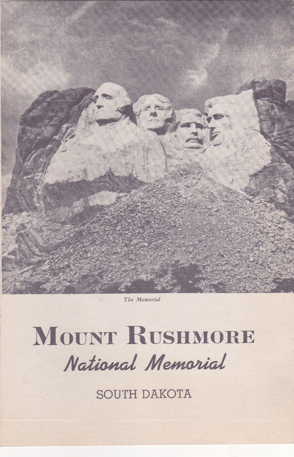 1944 Mount Rushmore National Memorial Map Brochure 1944 Mount Rushmore National Memorial Map Brochure