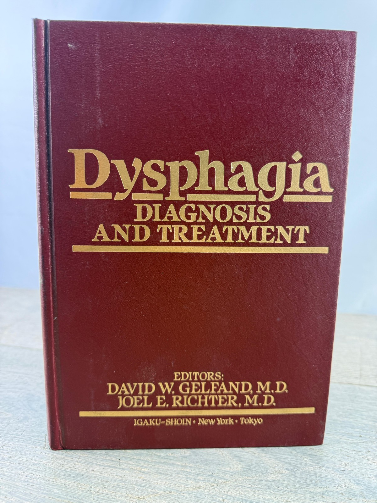 Dysphagia Diagnosis And Treatment Gelfand Richter 1989 HC Igaku-Shoin Textbook