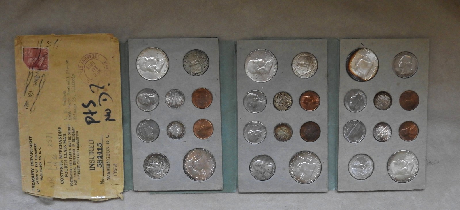 1952 SILVER ORIGINAL DOUBLE MINT SET-NICE-RARE