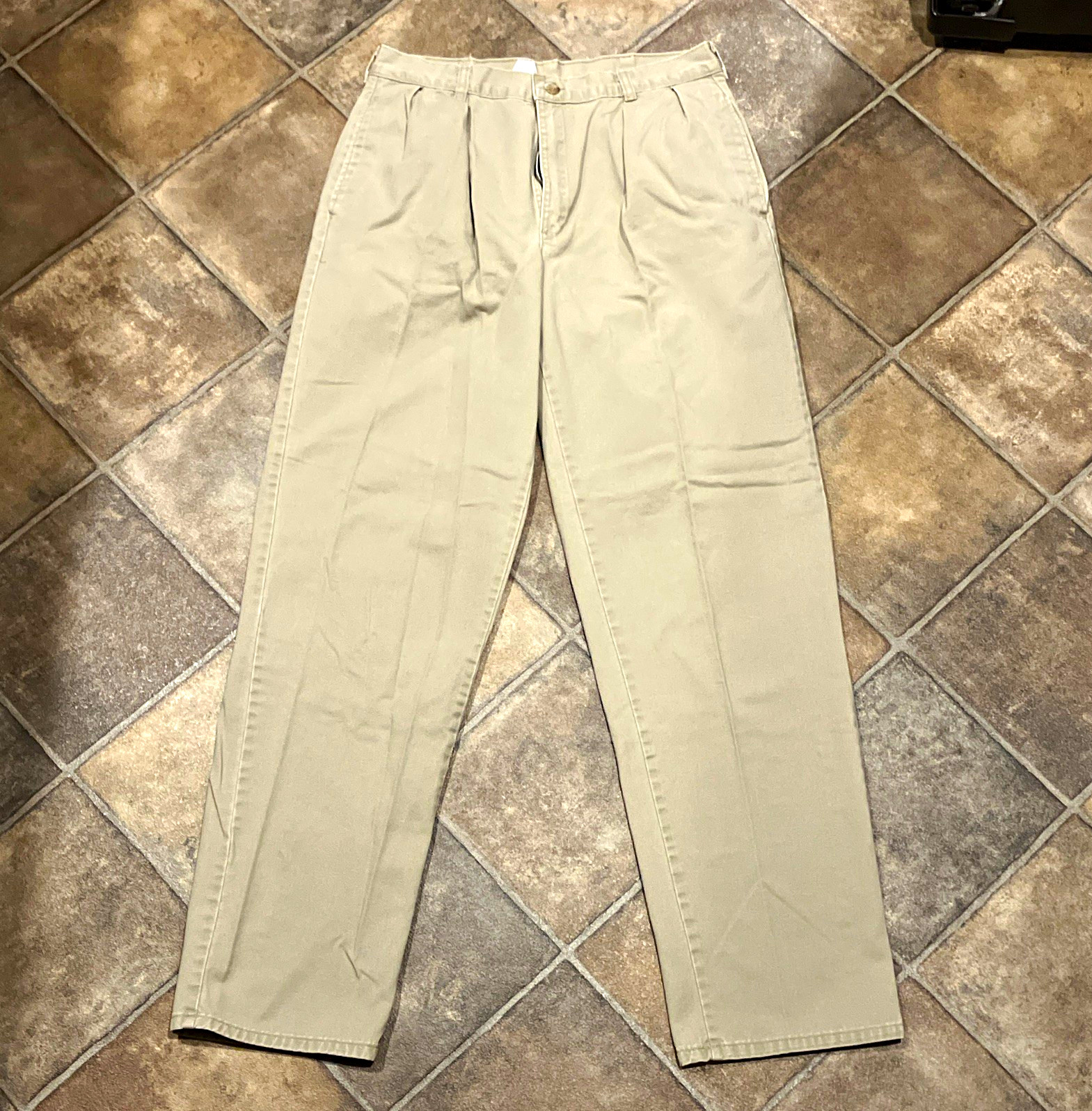 Duck Head Men’s Beige Solid Cotton Twill Khakis Flat Front Straight Fit 32 Duck Head Men’s Beige Solid Cotton Twill Khakis Flat Front Straight Fit 32
