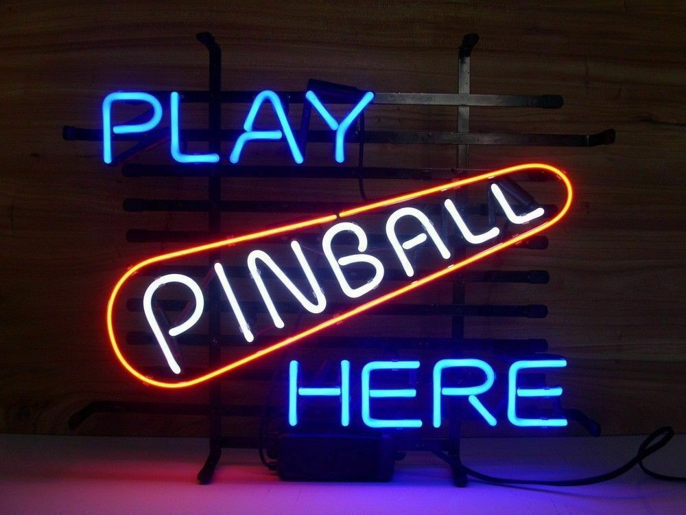 New Pinball Play Here Neon Light Sign 20\