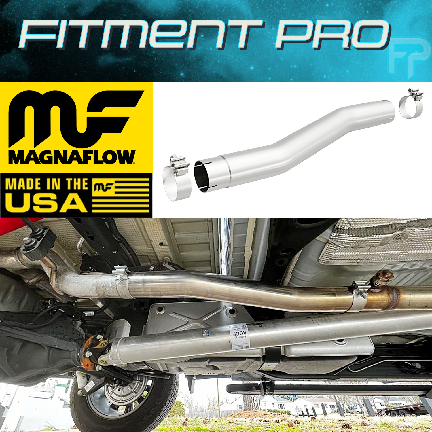 Magnaflow 19476 Exhaust Muffler Delete For 2019-2026 Silverado Sierra 4.3L 5.3L