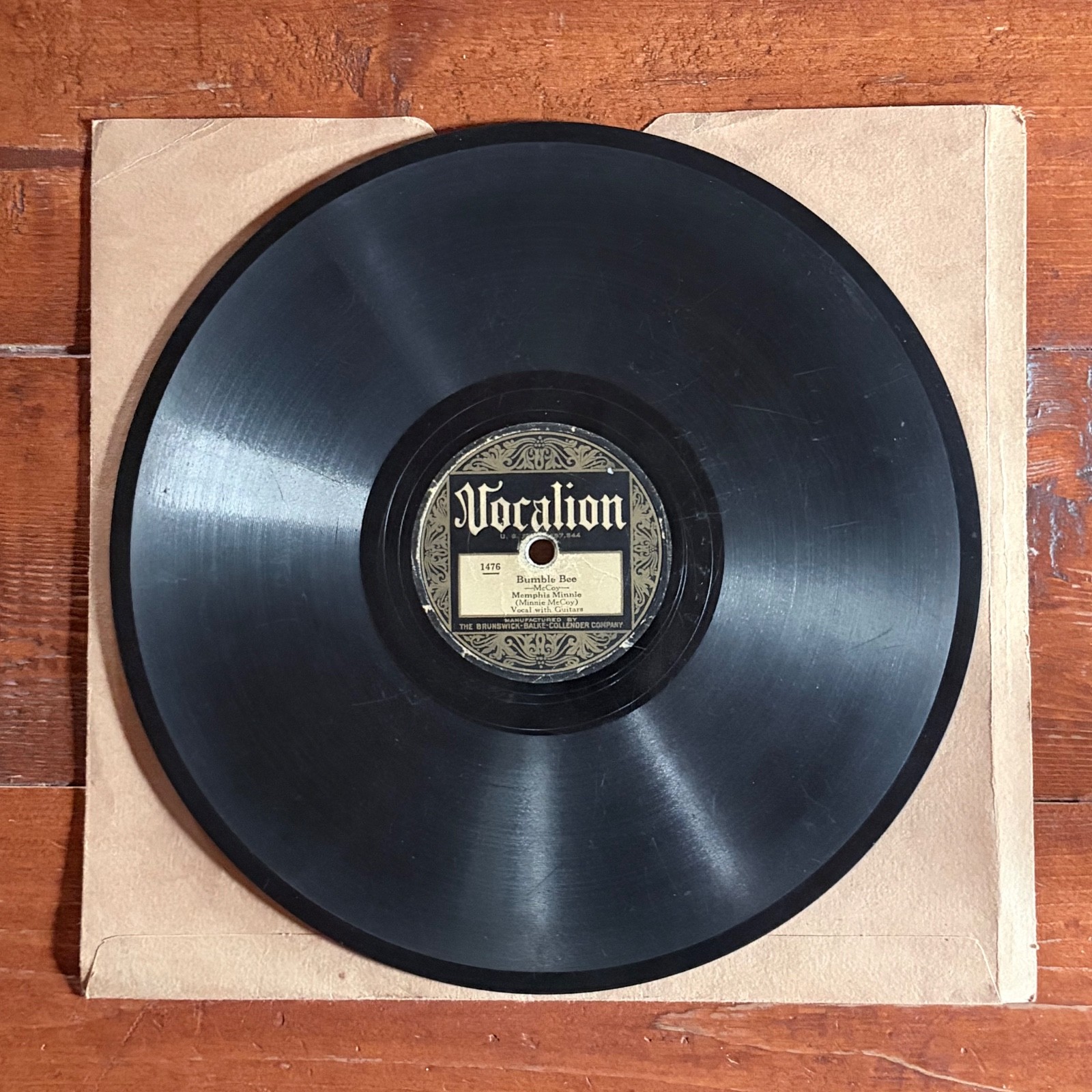 Memphis Minnie Bumble Bee Vocalion 1476 Orig 78 RPM Rare Pre-War Blues HEAR