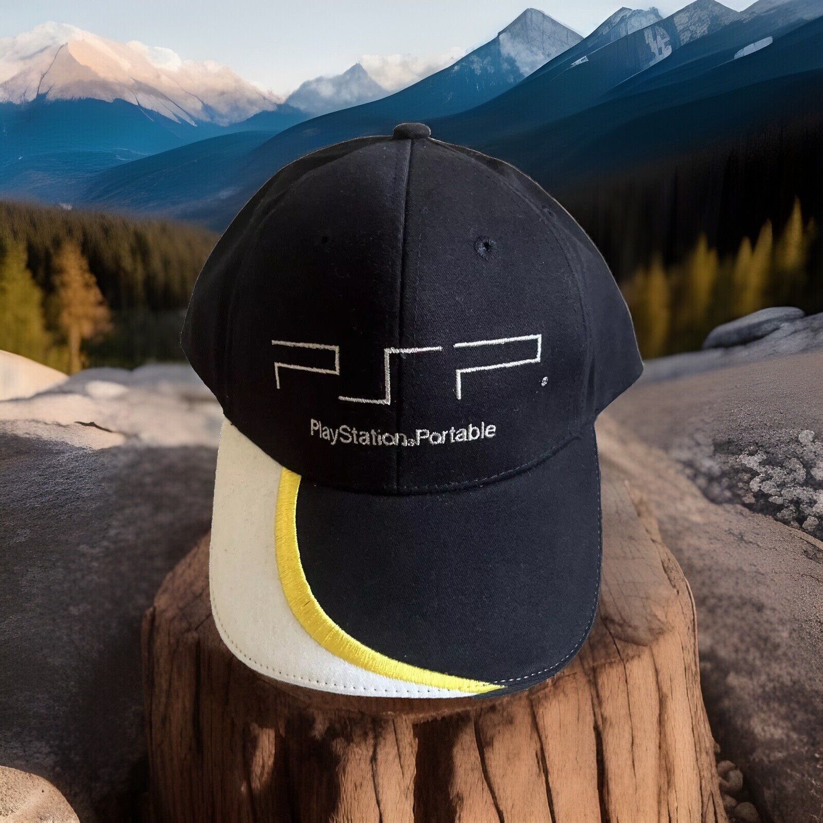 Vintage Official PlayStation Portable PSP Ball Cap Hat Adjustable Embroidery