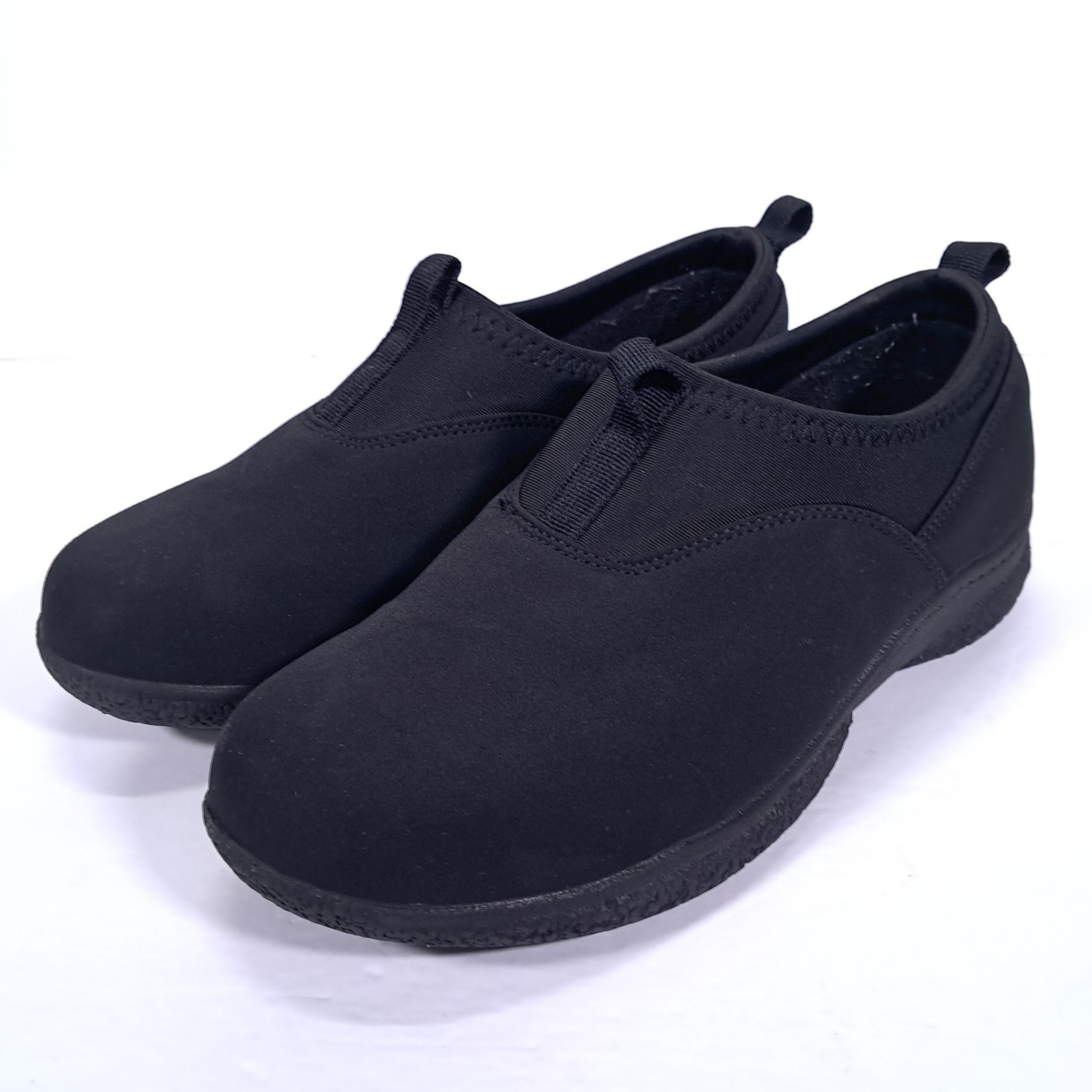Propet Madi Slip On Shoes Women 9.5 M(B) Black Casual Sneakers WBX024N